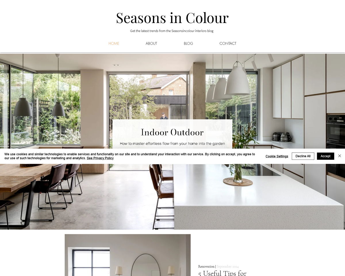 Screenshot of Seasons in Colour , from the white websites collection.