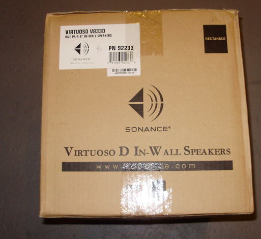 Sonance    Virtuoso V833D In wall speaker,New