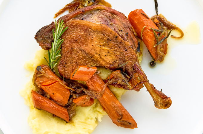 Beer-Braised Duck Legs