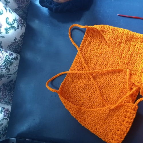 Zetu gehaakte bandeau top