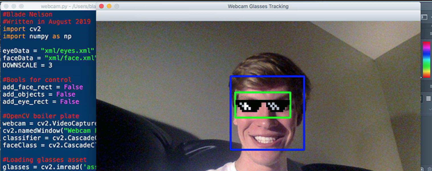 How To Do Facial Recognition And Overlay With Image Asset Python2 Opencv Png With Alpha Channel Transparency Codementor
