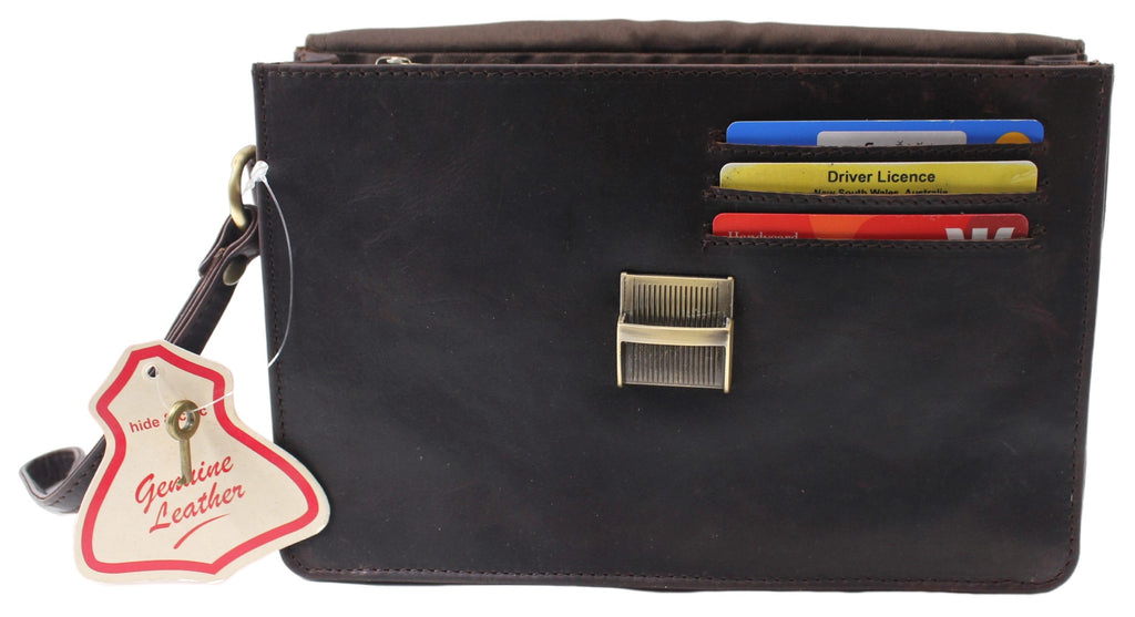 PULL UP LEATHER MEN'S CLUTCH BAG STYLE 51013