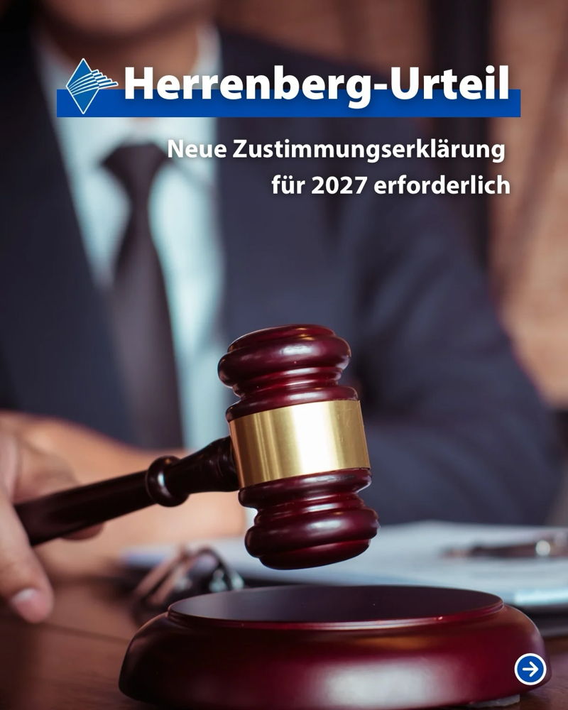 ⚠️ Neue Informationen zum Herrenberg-Urteil ⚠️

Die Übergangsregelung nach § 127 SGB IV wurde bis zum 31. Dezember 2027 verlängert. 🎶

❗ Wichtig für Vereine und Honorarlehrkräfte:
Zustimmungserklärungen, die für den Zeitraum vom 1. März 2025 bis 31. 