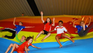 trampolino kinderspielpark wabbelberg