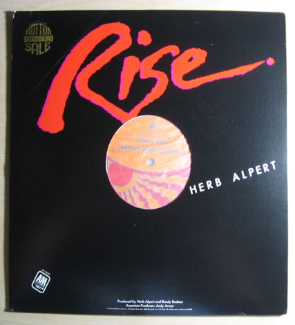 Herb Alpert - Rise - 33 rpm 12 Inch Single - 1979 Promo...