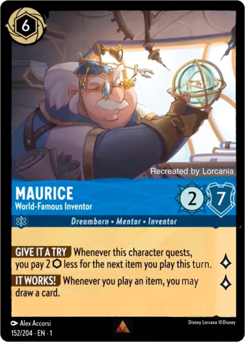 Maurice from Disney’s Lorcana: The First Chapter