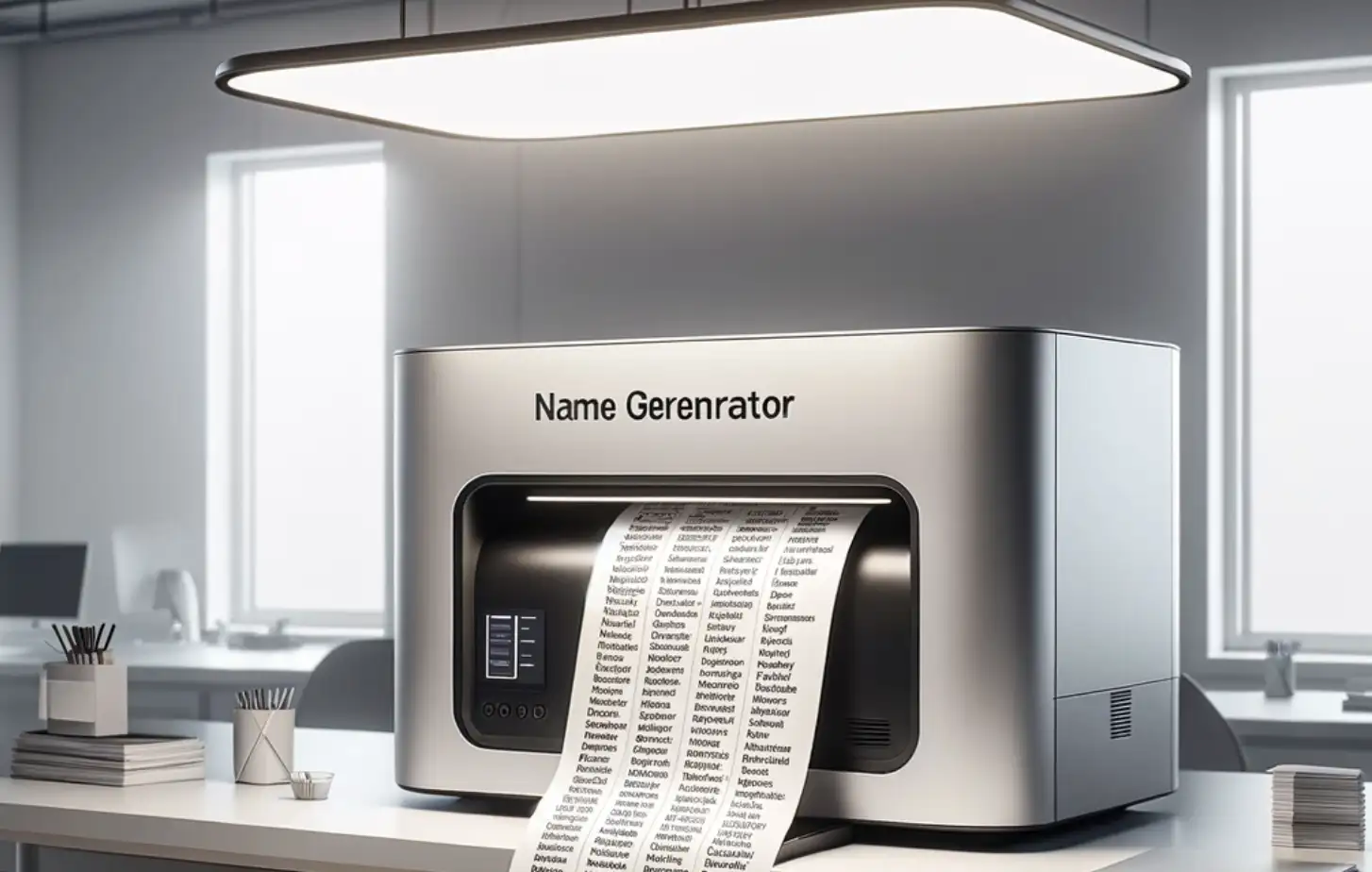 ilustrasi Aplikasi Generator nama aplikasi | AI