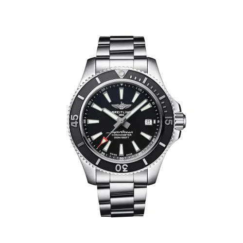Superocean 42 Stainless Steel / Black / Bracelet / Japan
