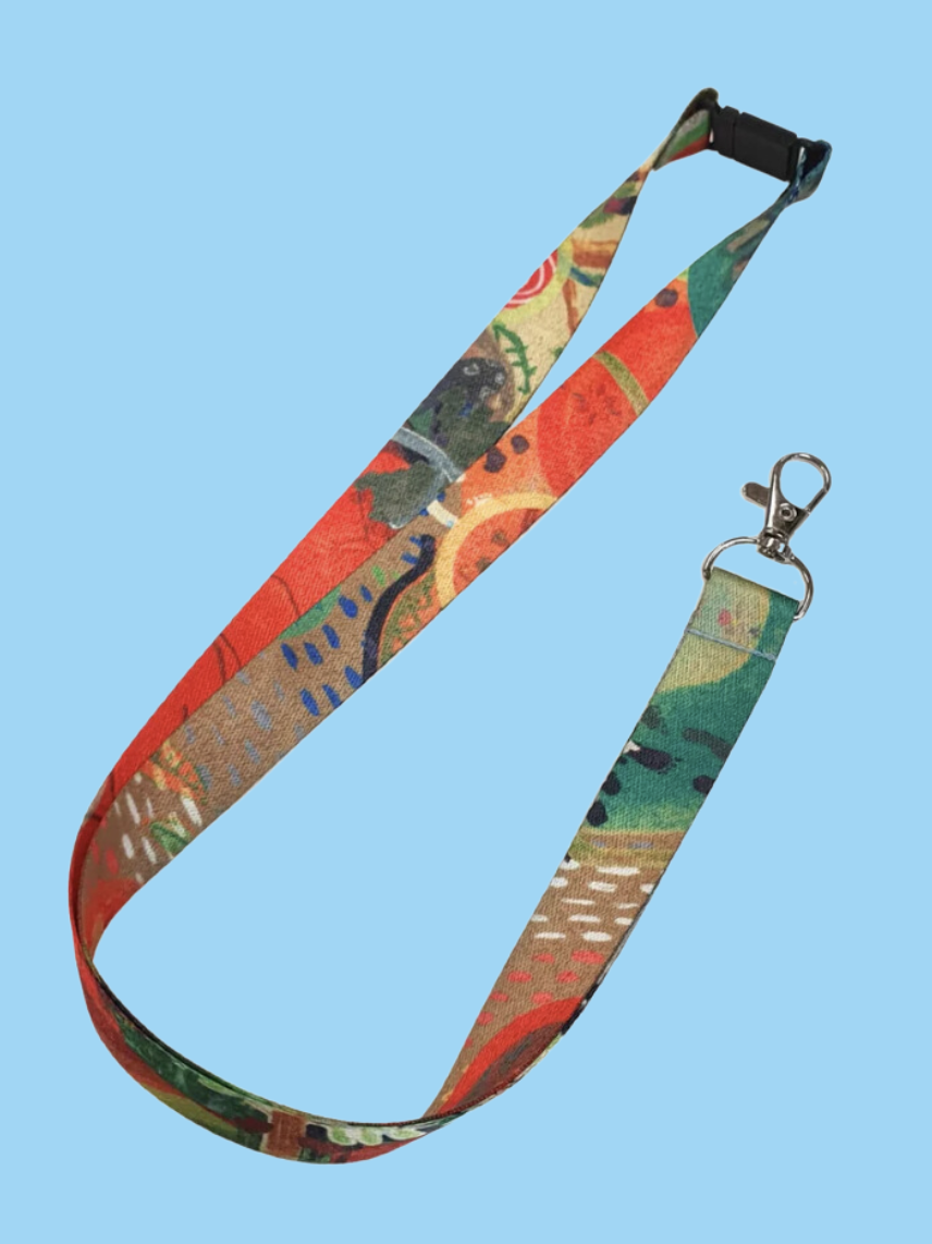 WHEAT STRAW SAFETY BUCKLE RPET LANYARD
