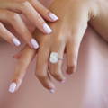 moissanite engagement rings