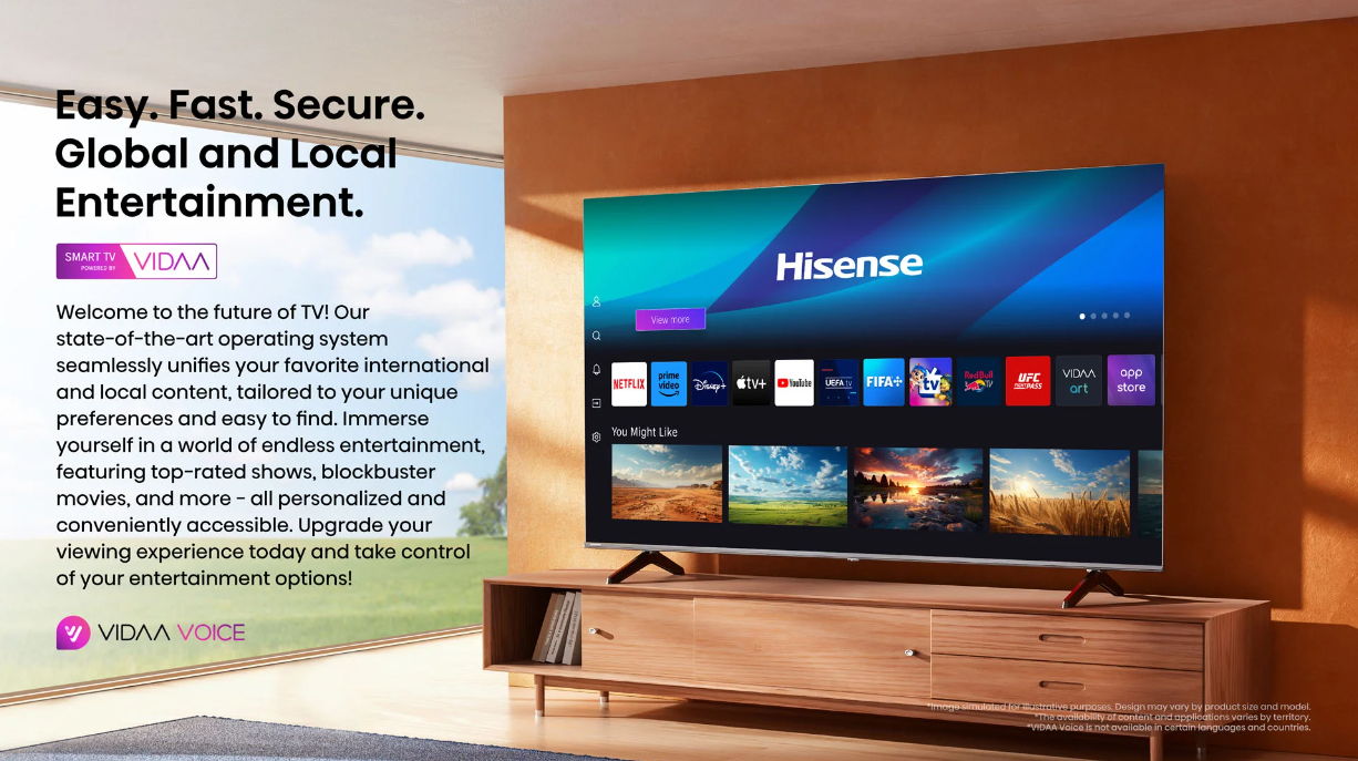 Hisense 58 inch Smart 4K UHD TV 58A6N HiFiCorp