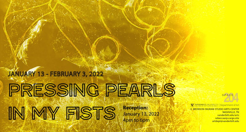 Pressing Pearls in My Fists - Rebecca Arp