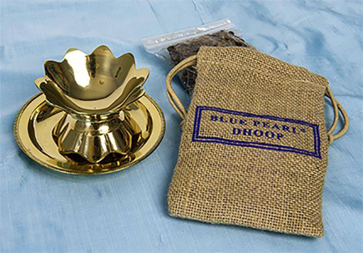 Dhoop and lotus tray