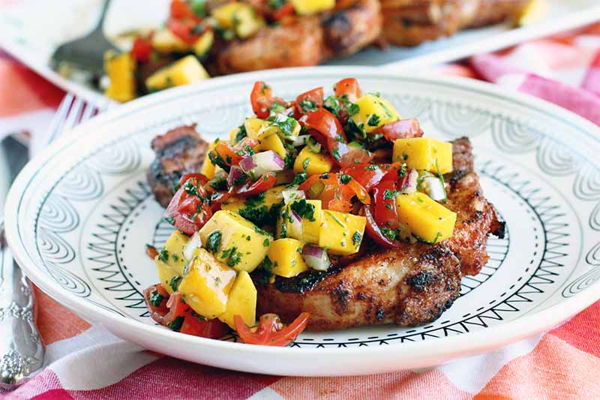 Photo of 🌟 This Week's Low-Cost Option! 🌟Hawaiian Pork Loin Chops with Tropical Salsa (GRILLABLE)