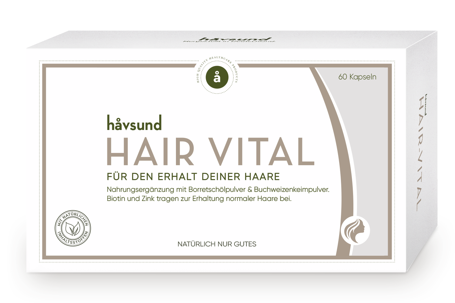 håvsund Hair-Vital Produktabbildung mit Inhaltsstoffen