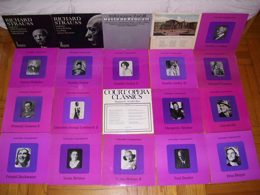 214 LP's from Preiser Records in - Vienna - Opera and Lieder from The Greatest Singers Ever