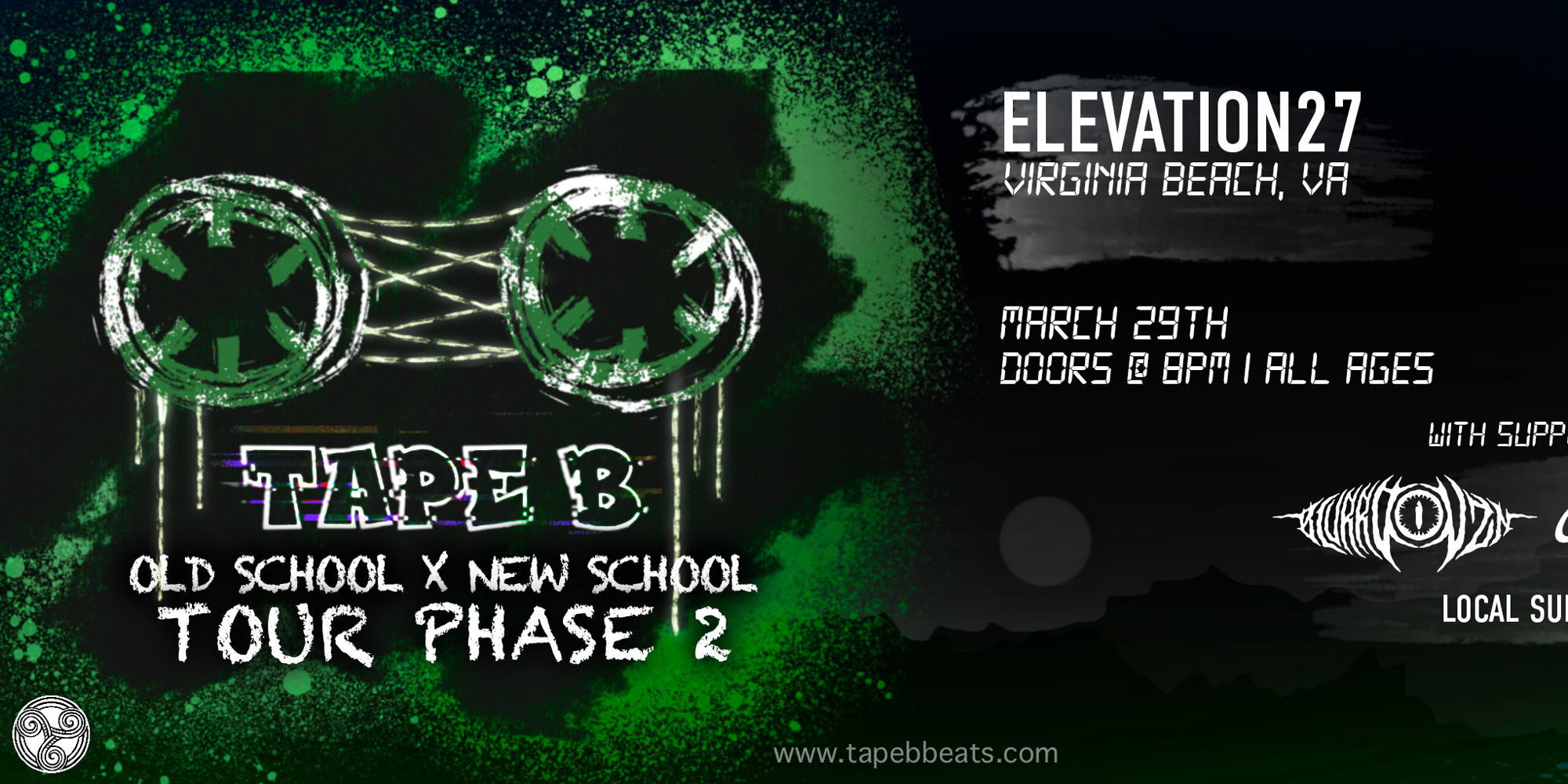 Tape B: Old School x New School Tour Phase 2 at Elevation 27 promotional image