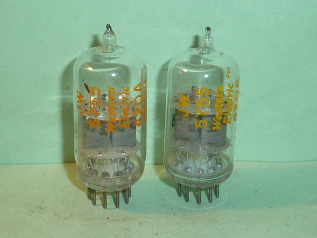 Western Electric 5755 420A Clear Top Tubes