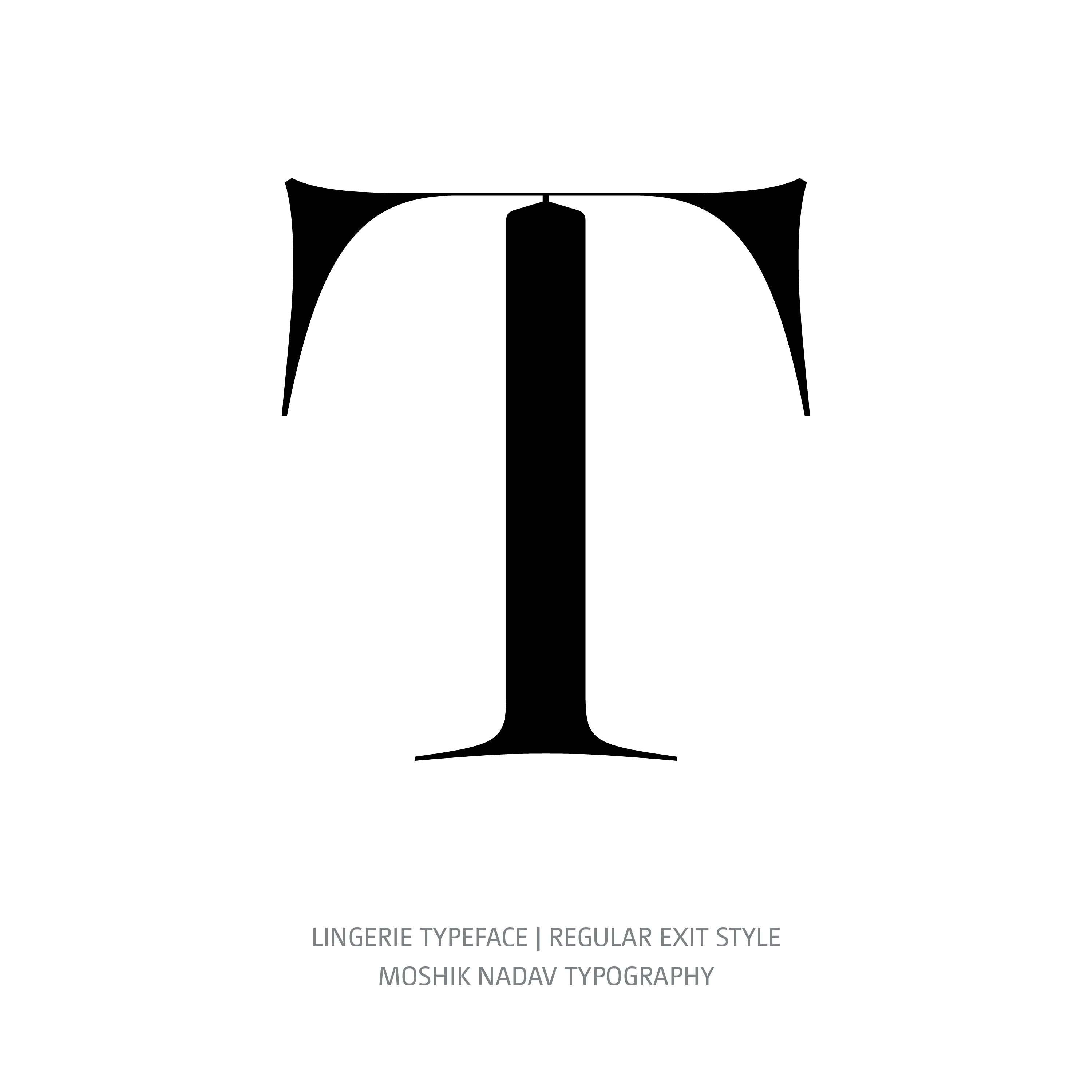 Lingerie Typeface Regular Exit T