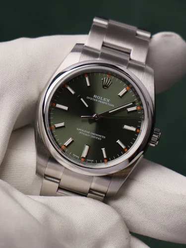 Rolex Air King Olive Dial 2020 Box And Papers