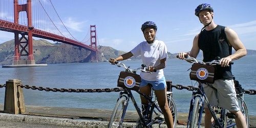 Alcatraz Island & Golden Gate Bridge - Sausalito Guided Bike Tour promotional image