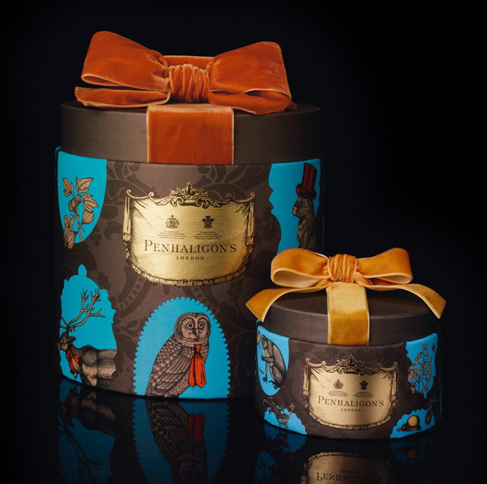 Penhaligon’s Christmas Gift Collection Dieline Design, Branding