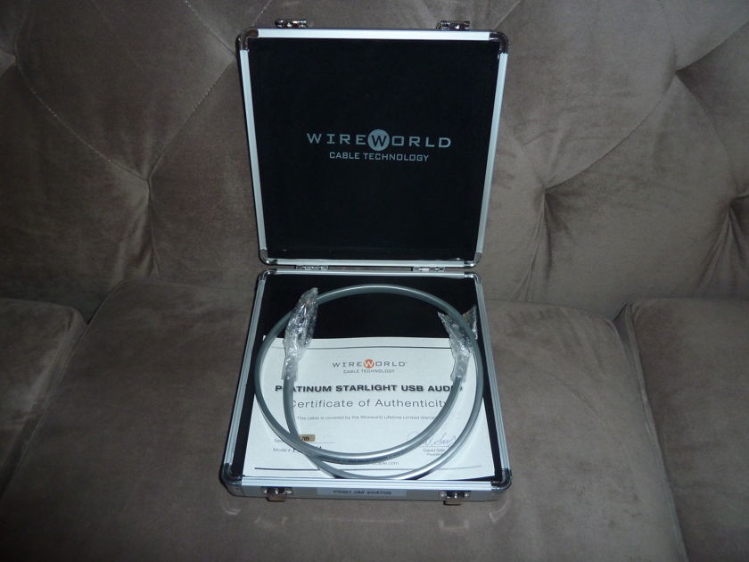 Wireworld Platinum Starlight USB 1m Free ship US 48 sav $$$$