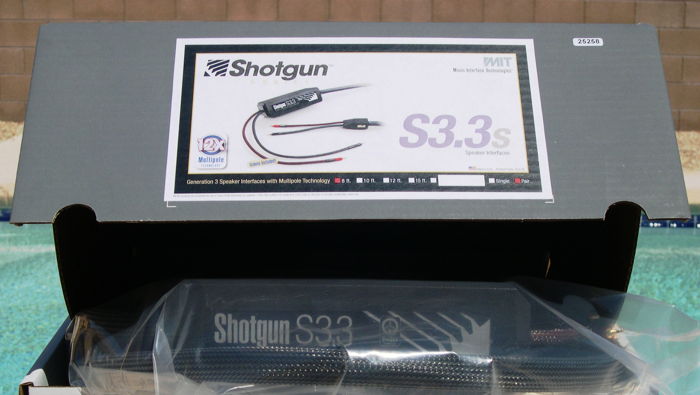 MIT Shotgun S3.3 spkr cable 8ft pair NEW-IN-BOX  Lifeti...
