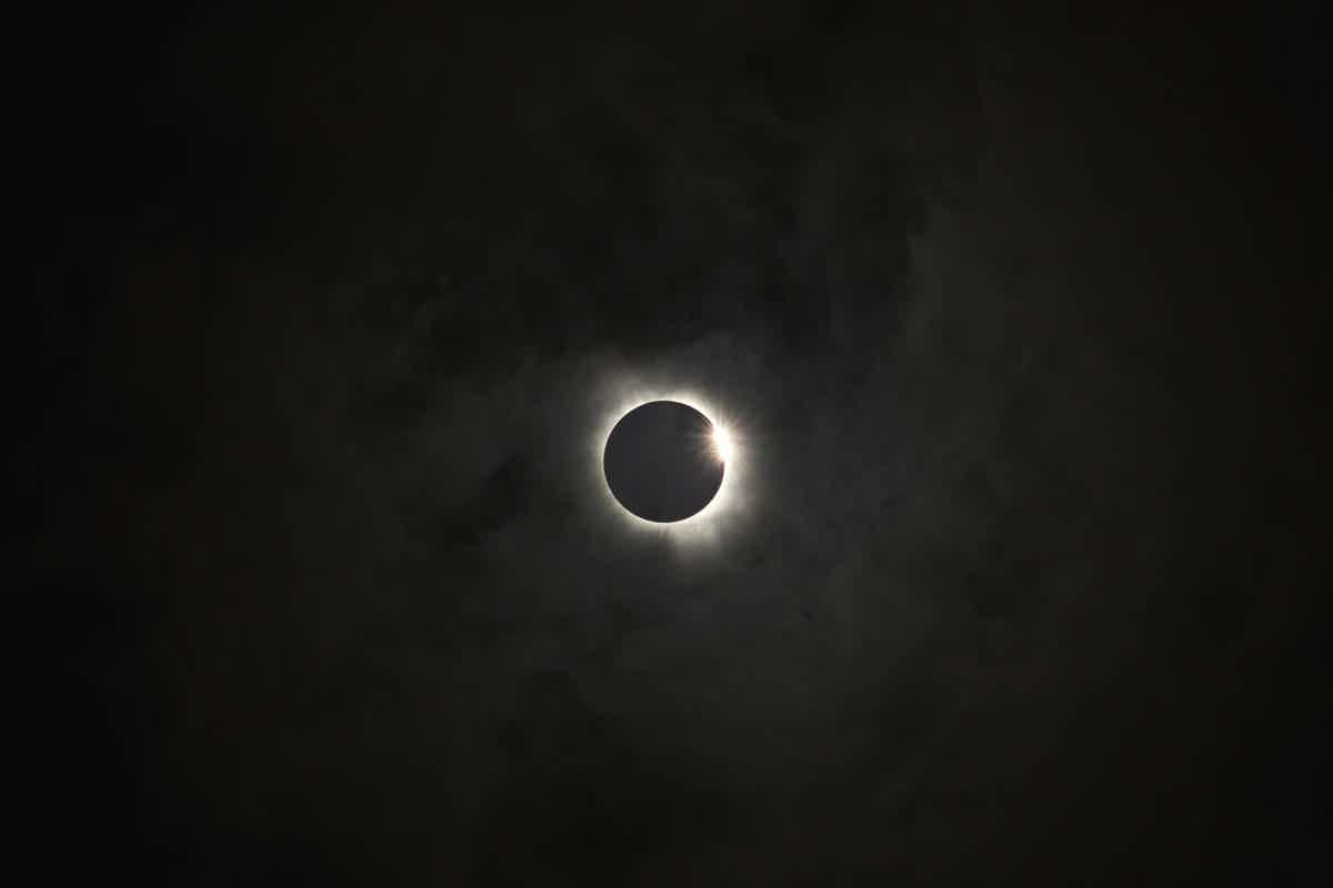 Just before totality