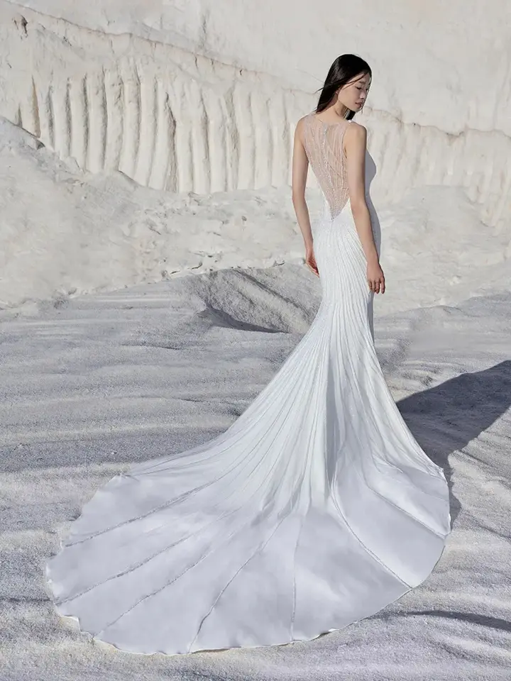 détail avant robe de mariée SUNSHINE