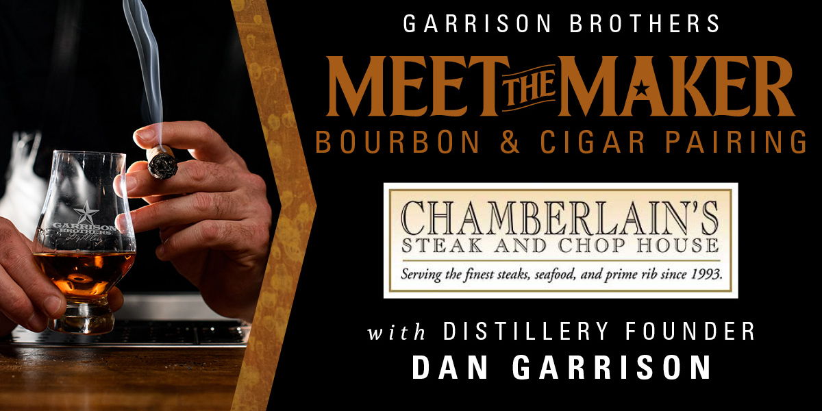 Meet the Maker Bourbon and Cigar Pairing Event with Dan Garrison promotional image