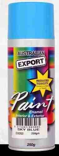 Aussie Export Spray Paint Sky Blue Export 250Gm