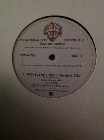 Van Morrison - Wavelength  Promo 12 Inch Single Long An...
