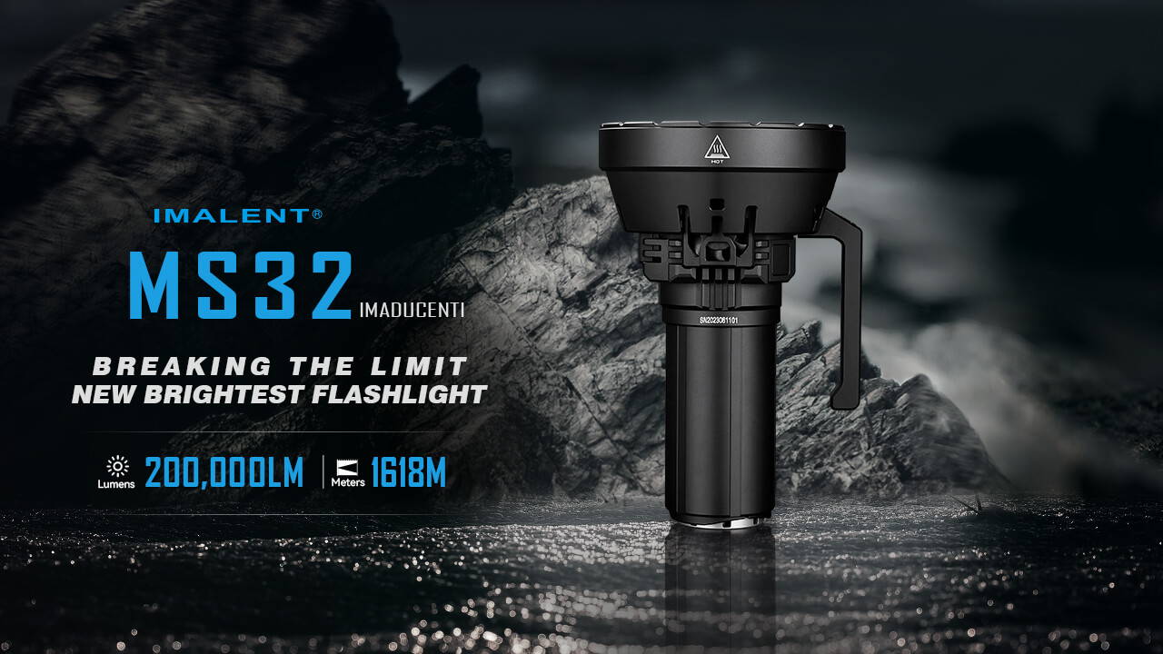 IMALENT MS32 Brightest Flashlight 