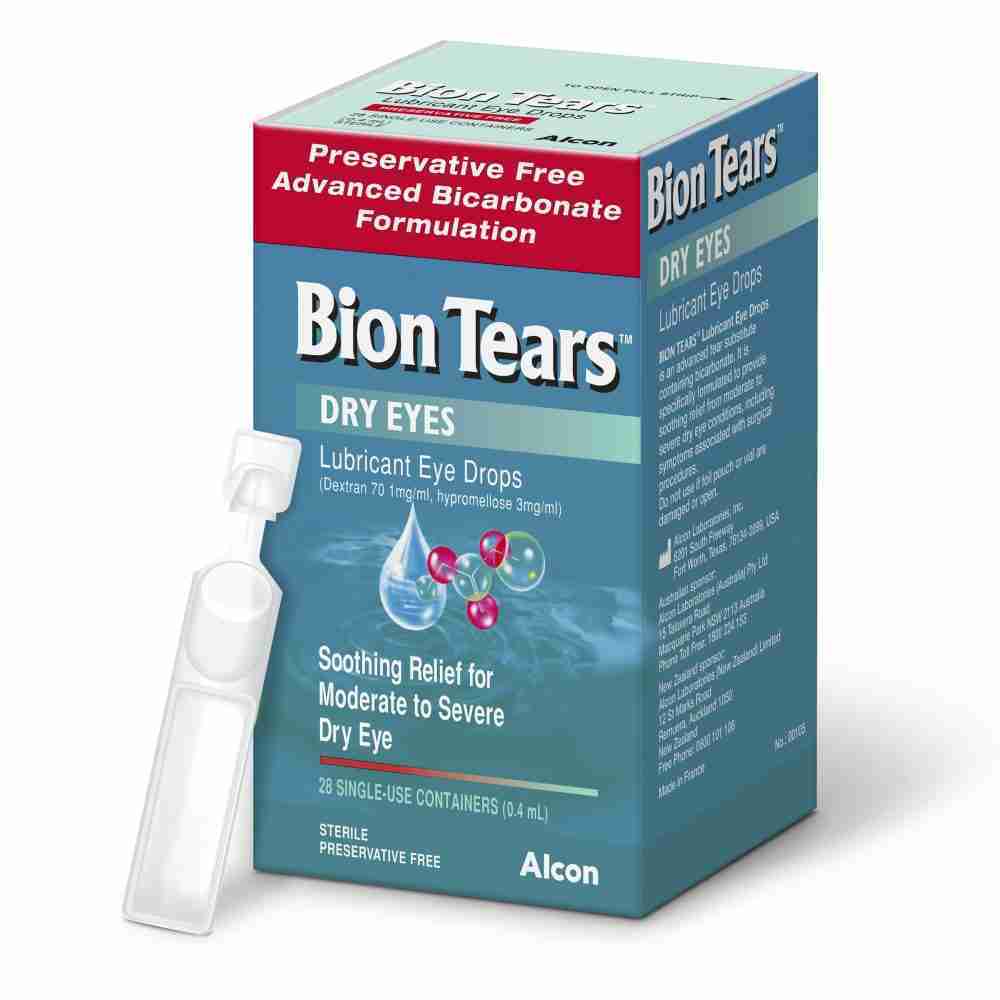 Bion Tears Lubricant Eye Drops for Dry Eyes 28 x 0.4mL Single Use - Image 4