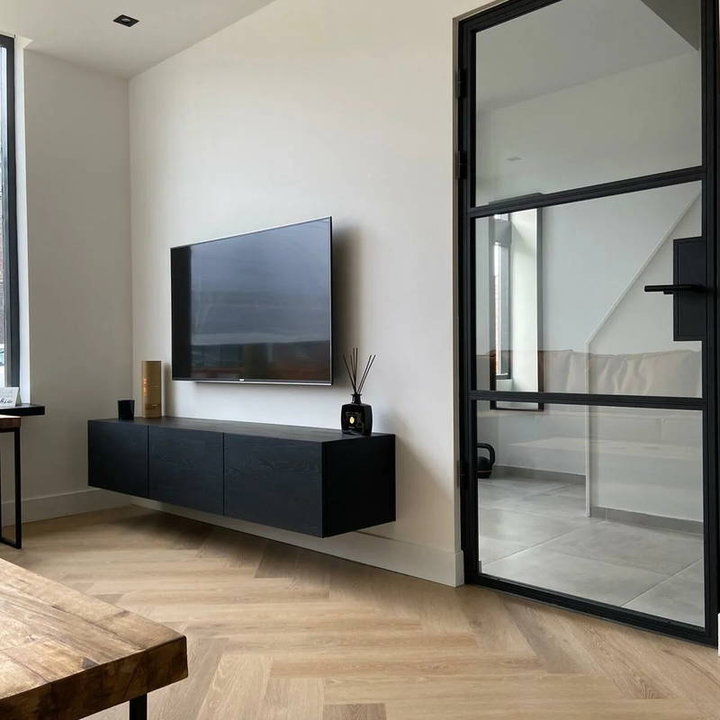 TV-meubels op maat, klantproject Houtenmeubelshop