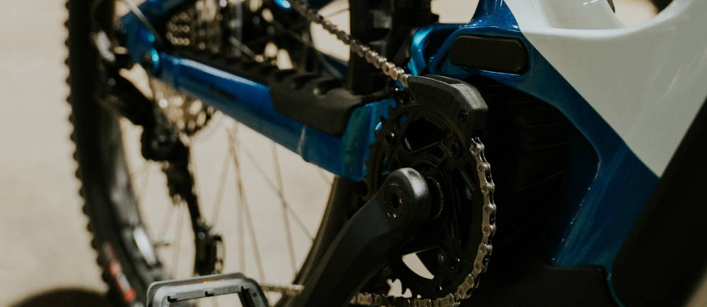 Urban Arrow cargo electric bike motor close up
