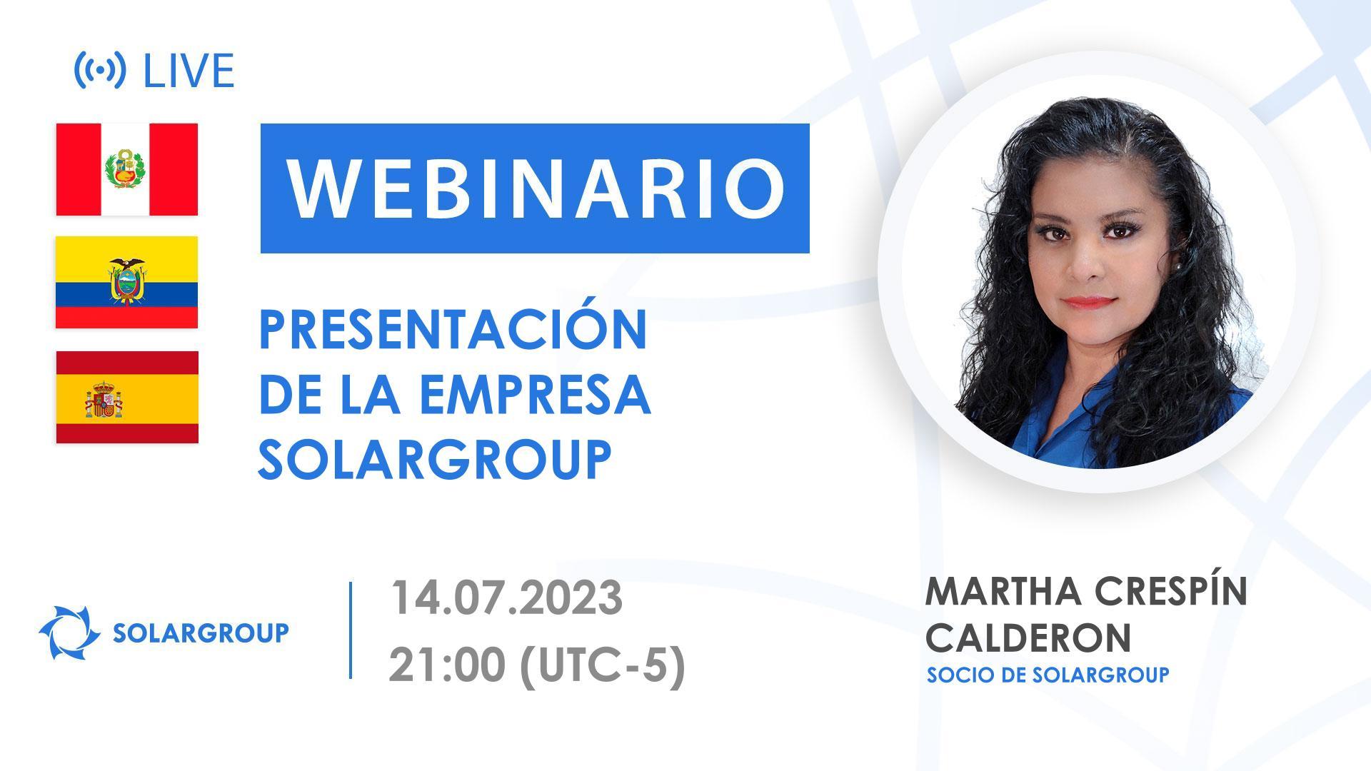 Peru. Presentación de la empresa financiera internacional SOLARGROUP