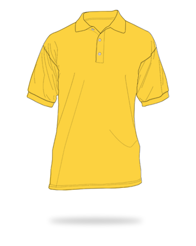 Yellow adult fit honeycombed cotton polo shirts sj clothing manila philippines