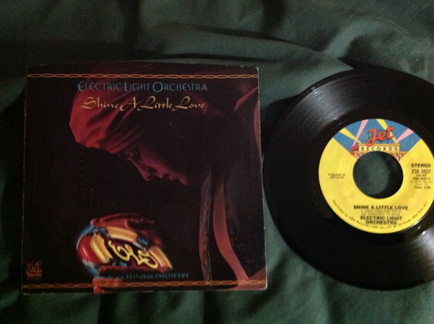 ELO - Shine A Little Love Jet Records 45 With Sleeve