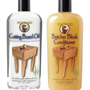 Cutting Board Oil & Conditioner | Howard Butcher Block Conditioner and Cutting Board Oil 12 oz, Food Grade Conditioner and Oil, Great for Heave Use Cutting Boards and Utensils, Re hydrate your Cutting Blocks
