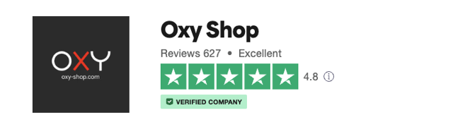 Oxy-Shop Trustpilot review