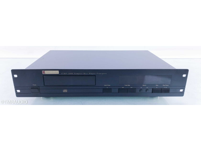 Parasound C/DP-1000 CD Player CDP1000; AS-IS (Broken Microprocessor) (15895)