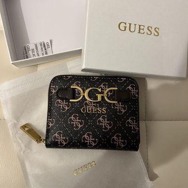 Guess Portemonnaie Wallet schwarz black brown