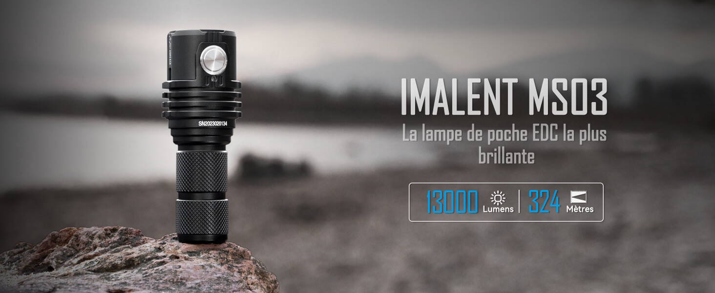 Lampe de poche EDC la plus puissante