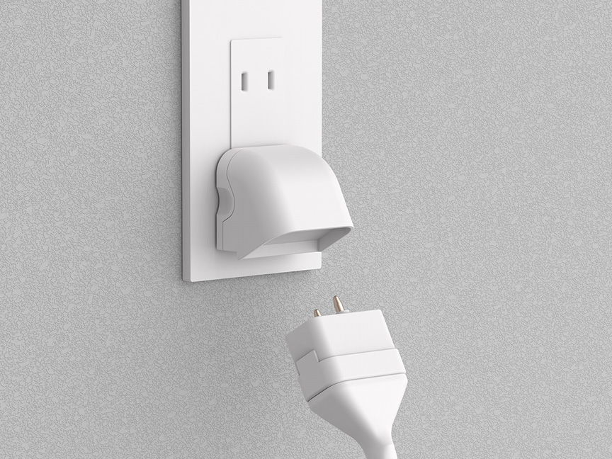安全性に配慮した電源プラグ