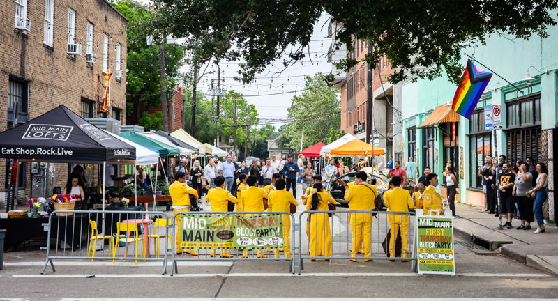 Mid Main Houston First Thursday Block Party Fall 2026