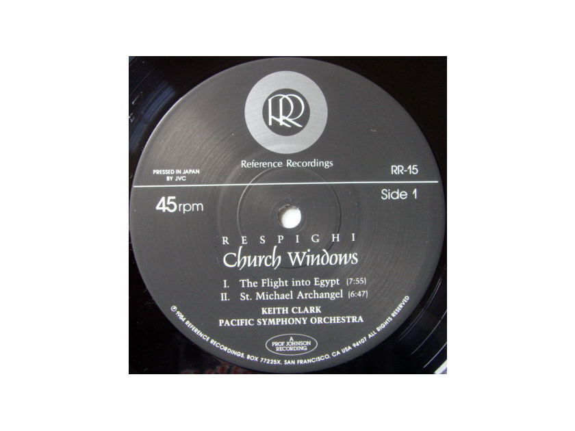 ★Audiophile 45RPM★ Reference Recordings / KEITH CLARK, - Respighi Church Windows, MINT, TAS LP!