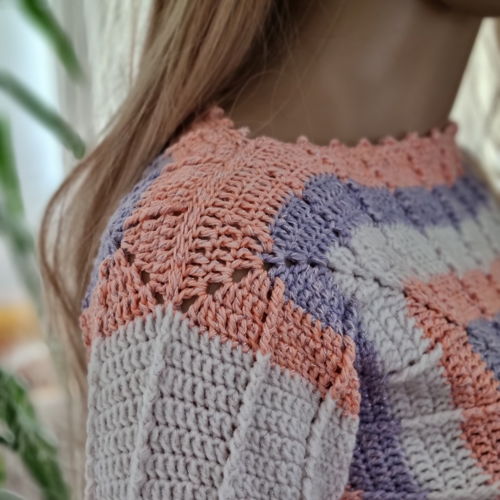 Crochet sweater for spring