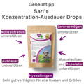 Was ist drin an natürlichen Inhaltsstoffen in Sari's Konzentration-Ausdauer Drops